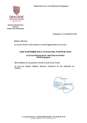 Conseil du 28 septembre 2026