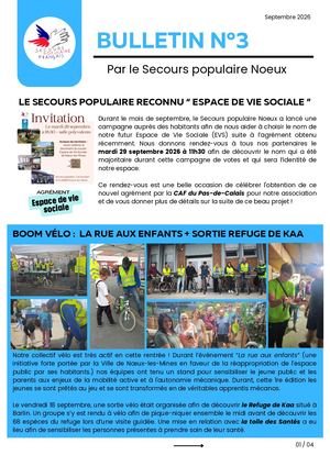 03 Bulletin de rentrée Secours Populaire Noeux