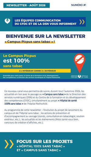 Newsletter #1 - Campus Sans Tabac AP-HP