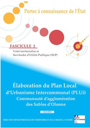 PLUi - Porter à connaissance de l'Etat - Fascicule 2