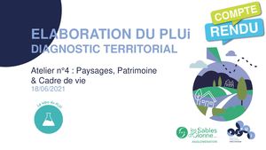 Compte Rendu De L'atelier N°4 - PLUi