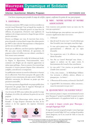 La Lettre Mds Septembre 2026