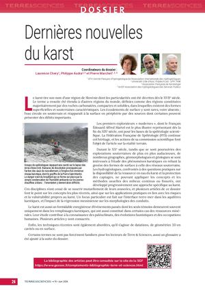 Dossier Dernières Nouvelles Du Karst
