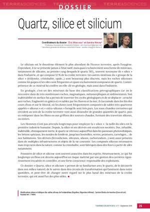 Dossier Quartz, Silice Et Silicium
