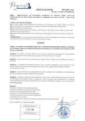 Arrêtés 22 09 26