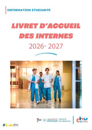 2026 2027 Livret Des Internes