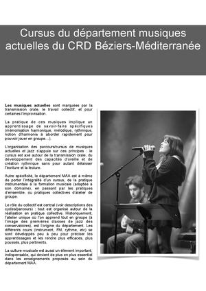 Réglement Des Études Musiques Actuelles Amplifiées 2627