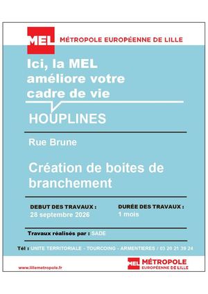 info riverain - Rue Brune - Chantier Turquoise