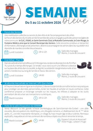 Le programme de la semaine bleue 2026