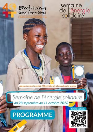 Programme Semaine De L'énergie Solidaire 2026 - Electriciens Sans Frontières
