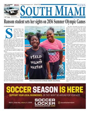 Latest South Miami print edition front page