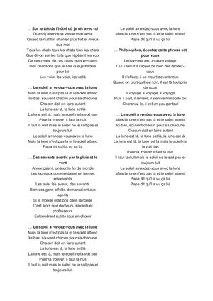 Le soleil et la lune