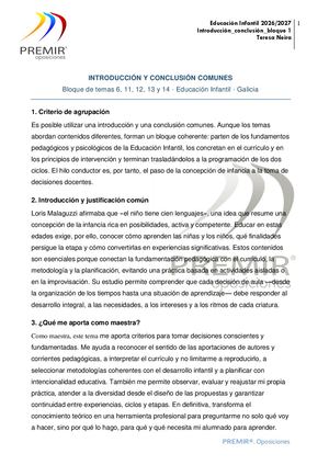 Introducción Conclusión Bloque1 Premir