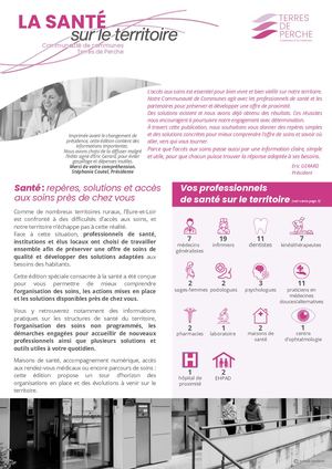 Newsletter Edition Spéciale Santé