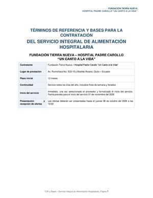 Tdr Servicio De Alimentacion 01 10 2026 Signed