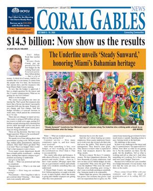 Latest Coral Gables print edition front page