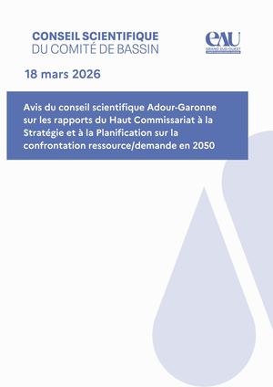 Note du Conseil scientifique sur les rapports du Haut Commissariat à la Stratégie et à la Planification sur la confrontation ressource/demande en 2050