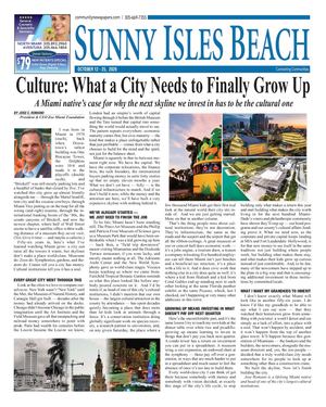 Latest Sunny Isles print edition front page