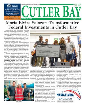 Latest Cutler Bay print edition front page
