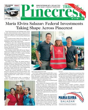 Latest Pinecrest print edition front page